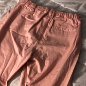 Girls light pink cotton pants. Slightly used.